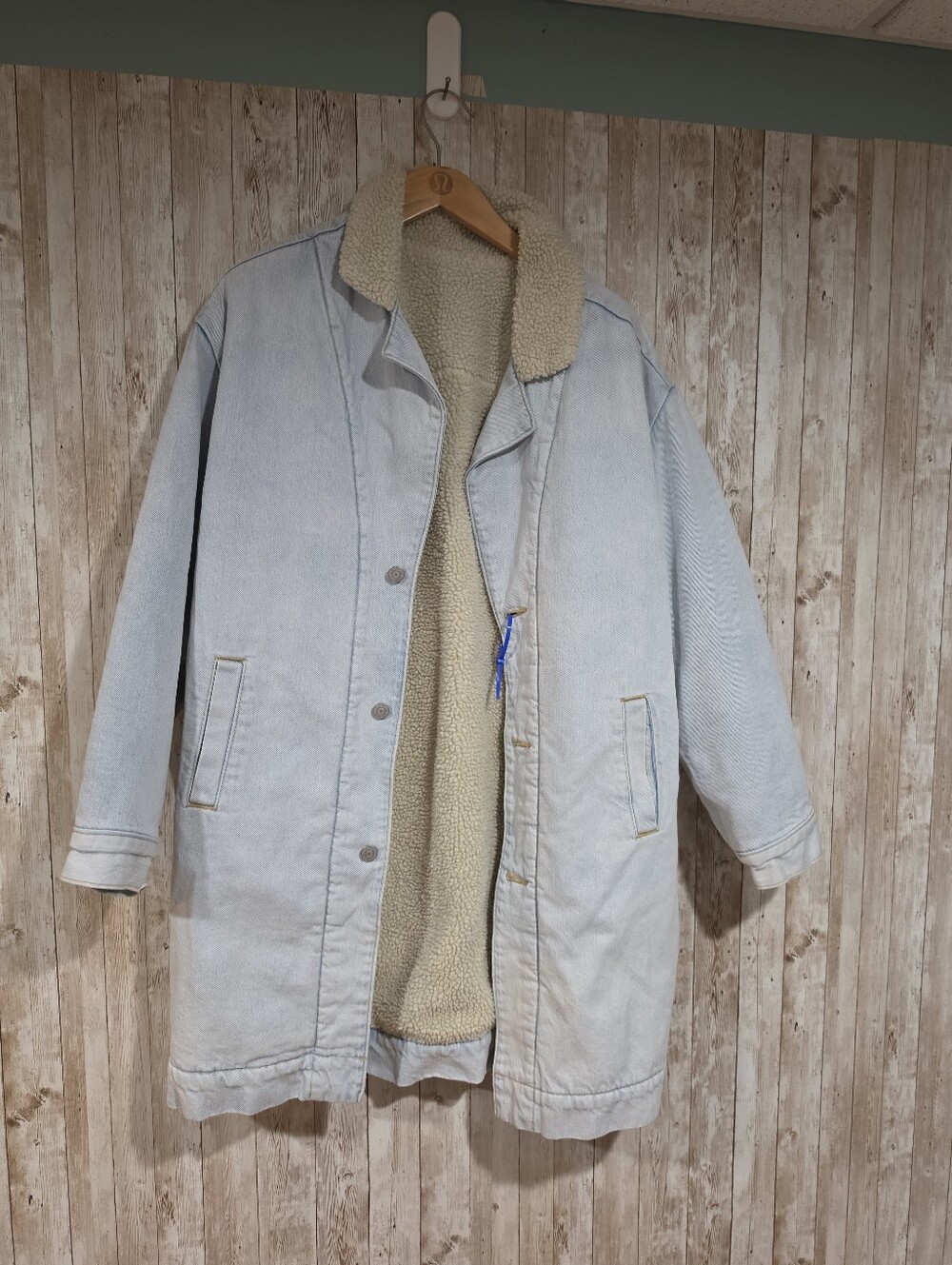 Levi's Premium Womens Denim Sherpa Lined Reversible Jacket Size XS